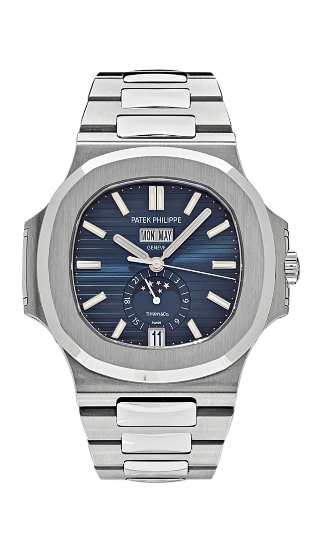 Tiffany & Co., Patek Philippe Retailed By Tiffany & Co Nautilus Reference  5726/1A-014, A Stainless Steel Automatic Wristwatch With Date, Day And  Month, Circa 2019 Available For Immediate Sale At Sotheby's